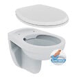 PORCHER - Porcher / Ideal Standard Pack WC suspendu sans bride + abattant Eurovit (PorcherRimless-lm) - vignette