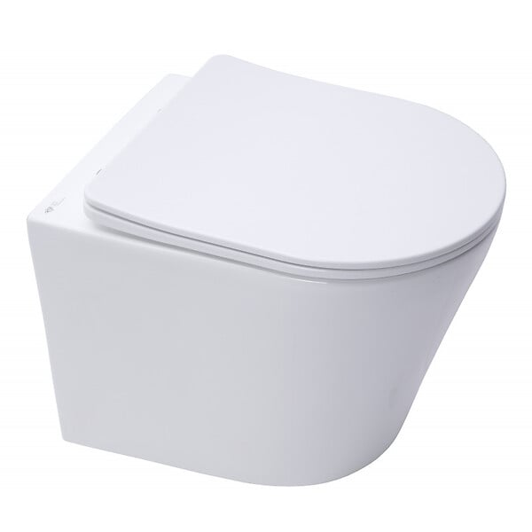GROHE - Pack WC Bâti autoportant + WC suspendu sans bride Infinitio + Abattant softclose + Plaque Blanche + Set d'isolation phonique - large