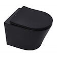 GEBERIT - Pack WC Bati-support Geberit UP720 + WC sans bride SAT Infinitio noir mat + Fixations cachees + Abattant softclose - vignette