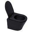 GEBERIT - Pack WC Bati-support Geberit UP720 + WC sans bride SAT Infinitio noir mat + Fixations cachees + Abattant softclose - vignette