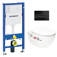 GEBERIT - Pack bati-support Geberit UP100 + WC sans bride Swiss Aqua Technologies + Abattant SoftClose + Plaque (ProjectGeb10) - vignette