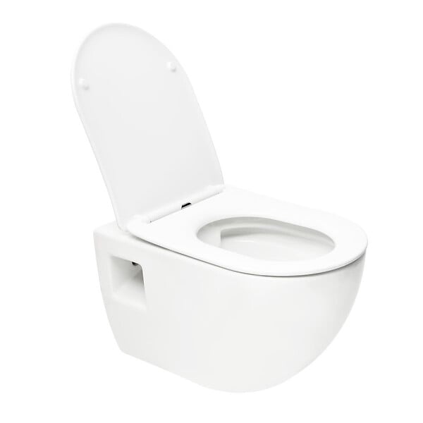 GEBERIT - Pack bati-support Geberit UP100 + WC sans bride Swiss Aqua Technologies + Abattant SoftClose + Plaque (ProjectGeb10) - large