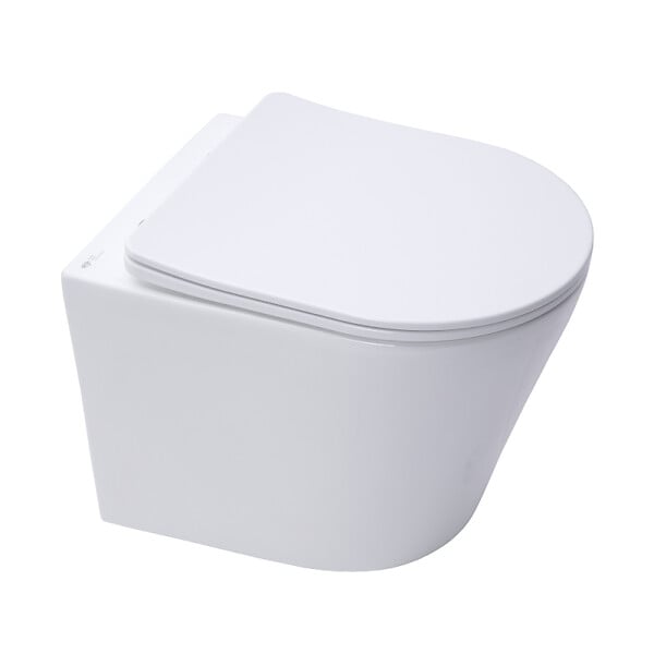 VILLEROY & BOCH - ViConnect Pro S Pack WC bâti-support Villeroy & Boch + WC sans bride Swiss Aqua Technologies + abattant + plaque (VCNINFI2CH) - large