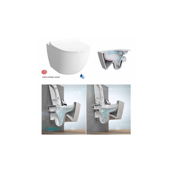 VITRA - SENTO Cuvette compacte seule avec bride, 49,5cm - large