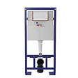 SWISS AQUA TECHNOLOGIES - Swiss Aqua Technologies Pack WC Bâti-support Autoportant + WC sans bride SAT Delano + Abattant SoftClose + Plaque Blanche (SMART-Delano-4) - vignette