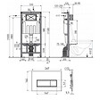 SWISS AQUA TECHNOLOGIES - Swiss Aqua Technologies Pack WC Bâti-support Autoportant + WC sans bride SAT Delano + Abattant SoftClose + Plaque Blanche (SMART-Delano-4) - vignette