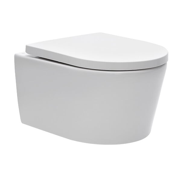 GEBERIT - pack Bati-support Geberit UP100 + plaque Delta50 blanche + cuvette SAT suspendue sans bride et fixations invisibles (SATrimlessG - large