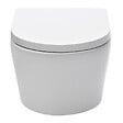 GEBERIT - pack Bati-support Geberit UP100 + plaque Delta50 blanche + cuvette SAT suspendue sans bride et fixations invisibles (SATrimlessG - vignette