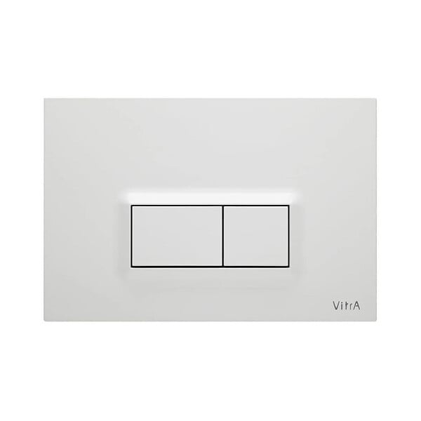 VITRA - Vitra  Pack WC Bâti-support V-Fix Core + WC sans bride SAT + Abattant SoftClose + Plaque, Blanc brillant (V-FixProject-1) - large