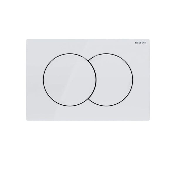 GEBERIT - Pack bâti-support Duofix + Plaque de commande + Fixations murales  + Cuvette suspendue + Abattant (O.NOVO49GEB3) - large