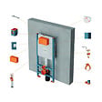 VITRA - Vitra  Pack WC Bâti-support V-Fix Core + WC SAT Infinitio sans bride + Plaque Blanc brillant - vignette