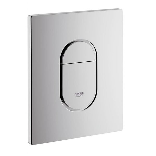 GROHE - Grohe Pack WC bâti support Solido 113cm + Cuvette SAT rimless fixations invisibles + Abattant softclose + Plaque chrome - large