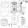 GROHE - Pack WC Bâti-support Rapid SL  + WC sans bride SAT + Abattant SoftClose + Plaque Noir mat (RapidSL-Project-KF0) - vignette