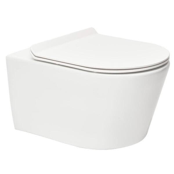 GEBERIT - Pack WC bati-support Geberit + WC sans bride Swiss Aqua Technologies + abattant ultra-fin (BREVISGEB10-SP) - large