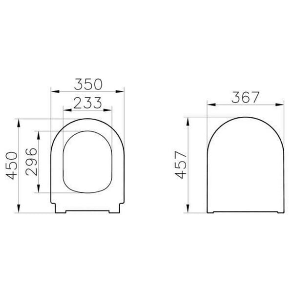 VITRA - Vitra  Integra WC sans bride avec abattant softclose (7062-003-6288) - large