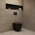 VILLEROY & BOCH - Pack WC bâti-support sol-mur Villeroy & Boch + WC suspendu sans bride Ceramia + abattant SoftClose + plaque noire (VCNBLCETOR4) - vignette