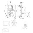 VILLEROY & BOCH - Pack WC bâti-support sol-mur Villeroy & Boch + WC suspendu sans bride Ceramia + abattant SoftClose + plaque noire (VCNBLCETOR4) - vignette