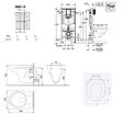 GROHE - Grohe Pack WC Bâti-support Rapid SL + WC suspendu Cersanit S-line Pro + Abattant + Plaque chrome (ARENASLPRO) - vignette