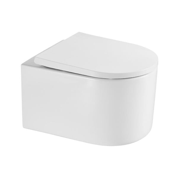 GEBERIT - Bâti-support Geberit + WC sans bride Swiss Aqua Technologies + Abattant SoftClose + pieds autoportants + Plaque (DelanoTQGebX) - large