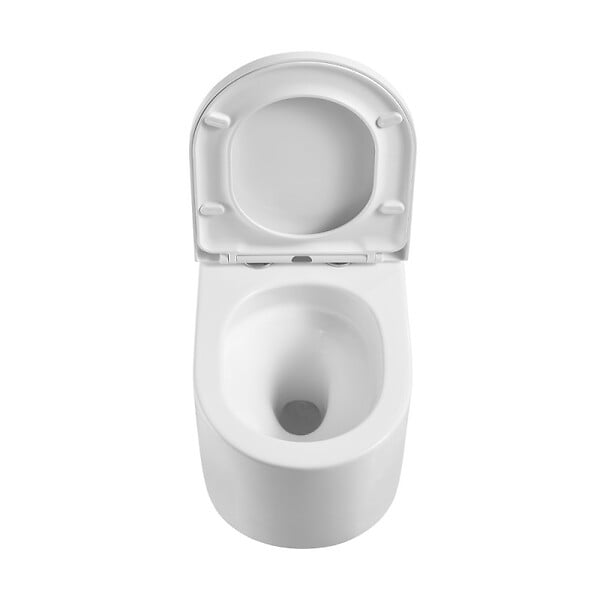 SWISS AQUA TECHNOLOGIES - WC suspendu sans bride Vortex et fixations invisibles, abattant frein de chute (SAT72010RTORP) - large