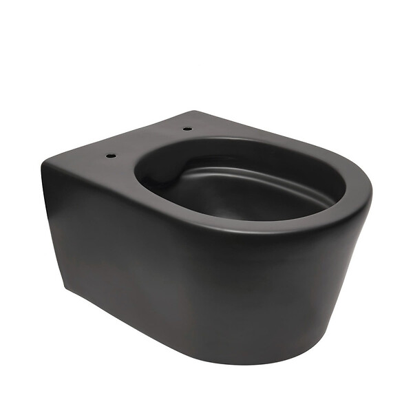 GEBERIT - Pack WC Bati-support Geberit + WC Swiss Aqua Technologies sans bride + abattant SoftClose + plaque noire mat (BLSATGEB10SP) - large
