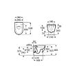 GROHE - Pack WC Bâti-support Rapid SL + Cuvette suspendue Roca + Abattant softclose+ Plaque Chrome (RapidSL-Ona-1) - vignette