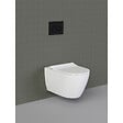 GEBERIT - Pack Bati-support Geberit UP320 + WC sans bride Livea Bello + Abattant softclose + Plaque blanc chrome (GebBello-C) - vignette