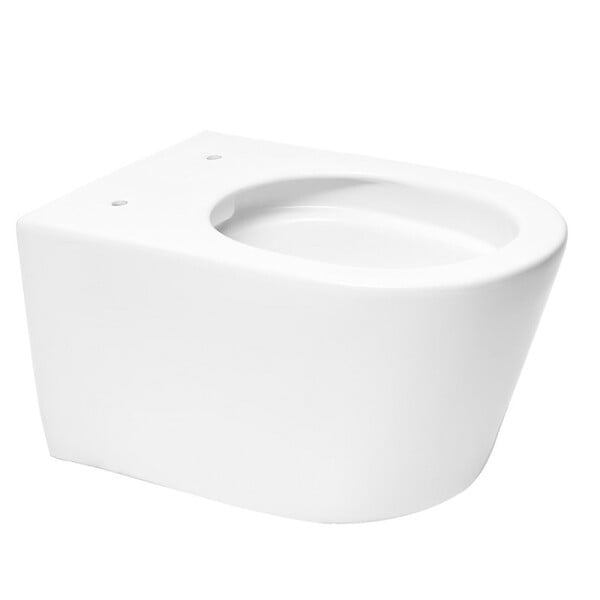 SWISS AQUA TECHNOLOGIES - Swiss Aqua Technologies Pack WC Bâti-support Rapid SL + WC sans bride SAT Brevis + Abattant slim, softclose + Plaque chrome - large