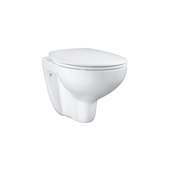 GROHE - SOLIDO Pack Bâti-support + Cuvette suspendue + Abattant + Plaque chrome (AUTOPORTANT-BAU-1) - large