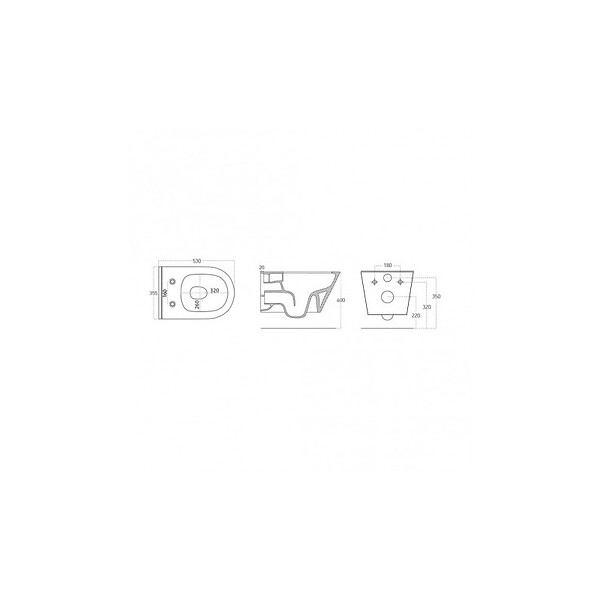 SWISS AQUA TECHNOLOGIES - Pack WC Bâti-support autoportant, WC sans bride Lucco Avva, Abattant softclose, Plaque Chrome - large