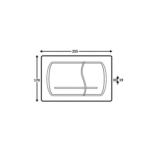 ROCA - Pack Bâti-support Roca Active + Plaque chrome mat (RocaActive-2) - large
