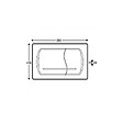 ROCA - Pack Bâti-support Roca Active + Plaque chrome mat (RocaActive-2) - vignette