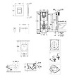 GROHE - Rapid SL Pack Bâti-support + cuvette sans bride + Abattant + Plaque chrome (RAPIDSL-ARCHI4-1) - vignette