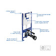 VILLEROY & BOCH - Pack WC Bâti-support Villeroy & Boch+ WC sans bride Vitra, fixations invisibles + Abattant frein de chute + Set habillage - vignette