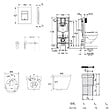 GROHE - Pack WC bâti-support Rapid SL + WC SAT sans bride + abattant SoftClose + plaque chrome (RSLCETOR1) - vignette