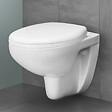 VILLEROY & BOCH - Pack WC bâti-support Villeroy & Boch + Cuvette Grohe Bau sans bride + Abattant + Plaque blanche (ViConnectBauClassic-2) - vignette