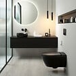 VILLEROY & BOCH - Villeroy & Boch ViClean-I 200 WC lavant suspendu sans bride CeramicPlus avec abattant SoftClose et DirectFlush, noir (V0E200R7) - vignette