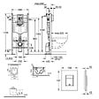 GROHE - Pack bâti support+WC sans bride + Abattant avec frein de chute+Plaque de commande (ProjectS60-1) - vignette