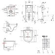 VILLEROY & BOCH - Pack WC Bâti-support sol mur + WC SAT sans bride + Abattant SoftClose + Plaque noire (VCNSAT4) - vignette