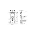 GEBERIT - Pack Bati-support Geberit Duofix UP100 + WC Vitra Integra + Abattant en Duroplast - vignette