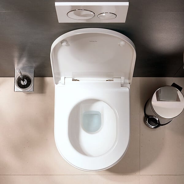 HANSGROHE - Hansgrohe EluPura Original S WC sans bride 540 AquaChannel Flush + Abattant softclose, Blanc brillant (60207450) - large
