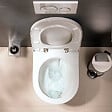 HANSGROHE - Hansgrohe EluPura Original S WC sans bride 540 AquaChannel Flush + Abattant softclose, Blanc brillant (60207450) - vignette