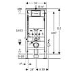 GEBERIT - Pack WC bati-support Geberit + WC sans bride Swiss Aqua Technologies + abattant SoftClose + plaque (SBLINFIGEB7) - vignette