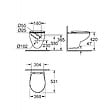 GROHE - Grohe Bau Ceramic WC suspendu sans bride, blanc alpin (39351000) - vignette