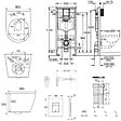 GROHE - Pack WC Bâti-support Rapid SL + WC sans bride SAT Noir mat + Abattant softclose + Plaque Noir mat (RapidSL-BlackInfinitio-KF0) - vignette