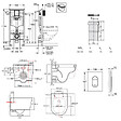 GROHE - Grohe Pack WC Bâti-support Rapid SL + WC SAT sans bride + Abattant SoftClose + Plaque chrome + Set d'habillage (ARENASATSB) - vignette
