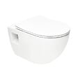 GEBERIT - Pack bati-support Geberit  extra-plat UP720 + WC sans bride SAT + Abattant SoftClose + Plaque Blanche (SLIM-Project-B) - vignette
