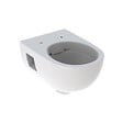 GEBERIT - Selnova Cuvette suspendue sans bride en céramique blanche avec abattant de WC SoftClose en Duroplast, blanc (WC-Selnova) - vignette