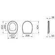 VITRA - Vitra  Normus WC suspendu + Abattant avec frein de chute, Blanc (6855-003-6290) - vignette