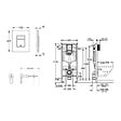 GROHE - Pack WC Bâti-support Rapid SL + WC sans bride avec fonction bidet thermostatique + Plaque chrome - vignette